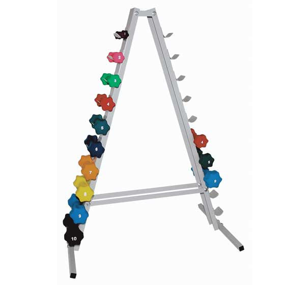 Ideal Dumbbell Rack,"The Tower"A-Frame,Hold 20 sml dumbbell